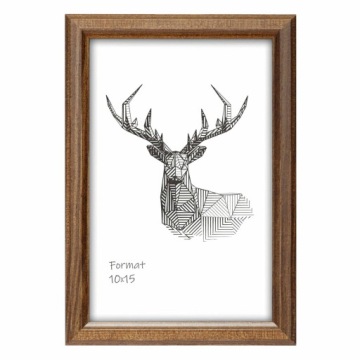 Набор коричневых рамок для галереи на 4 фотографии.