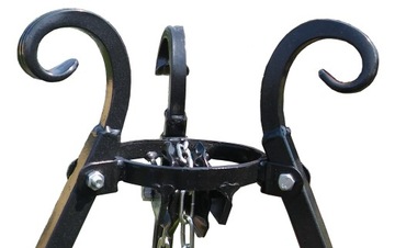 TRÓJNÓG STOJAK GRILL 185CM NA RUSZT KOŁOWROTEK