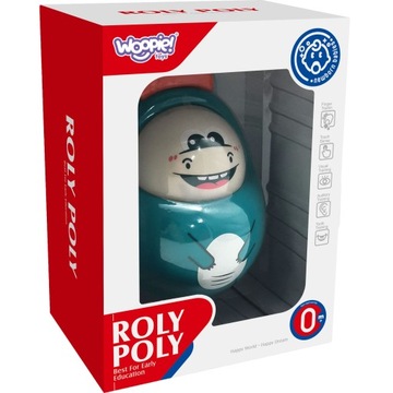 WAŃKA WSTAŃKA SENSORYCZNA KIWJKA MELODYJKI DINOZAUR Z DŹWIĘKAMI WOOPIE