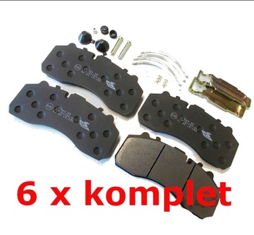 6x DAF XF CF 95XF 105XF KLOCKI HAMULCOWE WVA 29202