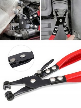 SZCZYPCE DO OPASEK ZACISKOWYCH ROZPRĘŻNYCH PROSTE ZESTAW SZCZYPIEC 2 SZTUKI