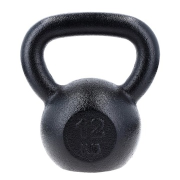 KETTLEBELL ODWAŻNIK DO ĆWICZEŃ KETTLE HANTLA HANTEL ŻELIWNY FITNESS 12KG