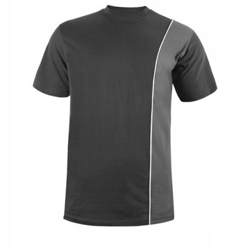 KOSZULKA ROBOCZA MĘSKA BHP T-SHIRT BAWEŁNA 100% ELEMENTY ODBLASKOWE 3XL