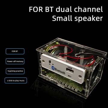 Bluetooth-динамик STEREO 2x3 Вт в корпусе DIY KIT