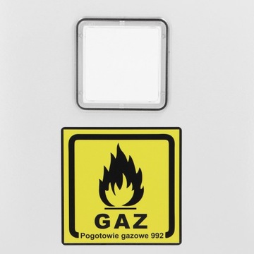 SZAFKA GAZOWA SKRZYNKA 80x90x25 BIAŁA BEZ PLECÓW