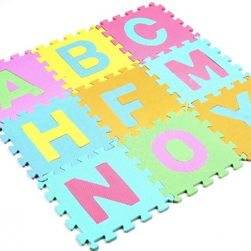 MATA PIANKOWA GRUBA DLA DZIECI PUZZLE UKŁADANKA PREZENT 10 ELE.