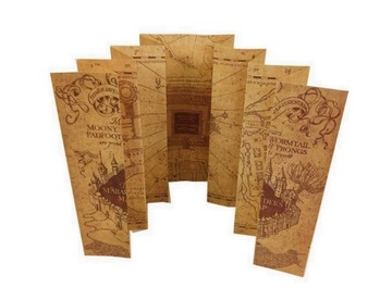 Складная карта мародеров Гарри Поттер 72 х 20 см