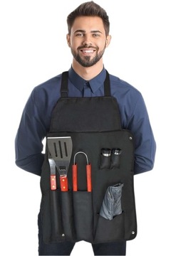 ФАРТУК ГРИЛЬ НАБОР ИЗ 7 ИНСТРУМЕНТОВ ДЛЯ БАРБЕКЮ