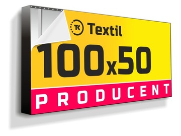 Kaseton reklamowy LED TEXTIL 100x50cm