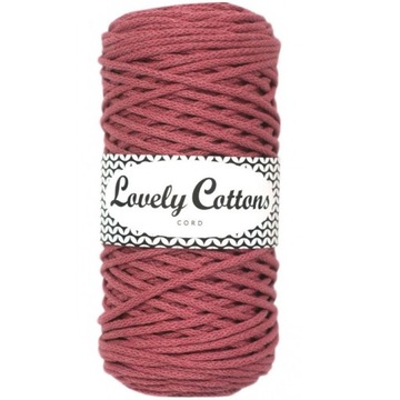 Sznurek bawełniany Lovely Cottons 3mm Brudny róż