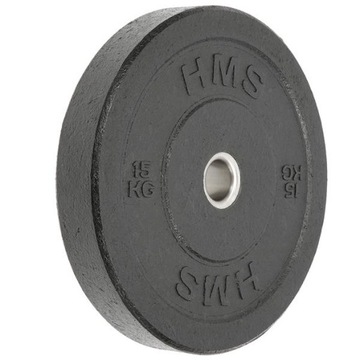 Czarny TALERZ 15kg HMS 51mm STALOWY SOLIDNY