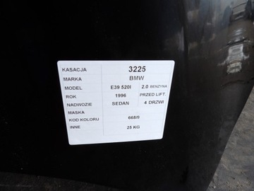 BMW E39 KAPOTA LAK. 668/9