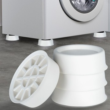 4 антивибрационные, стабилизирующие, нескользящие резиновые накладки для стиральной машины.