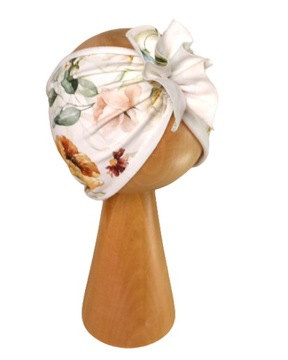 Opaska SZEROKA turban motylek jesienne kwiaty na wiosnę jesień lato 52-55