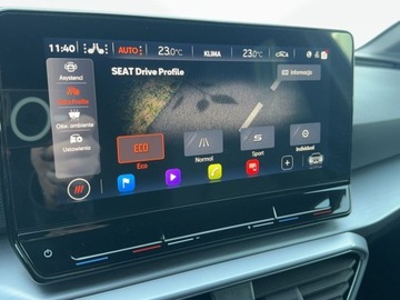 Seat Leon IV Sportstourer 1.5 eTSI (MHEV) 150KM 2021 Seat Leon Salon PL, Serwis ASO, FR Navi ACC Virtual Cockpit Full LED 1.5, zdjęcie 24