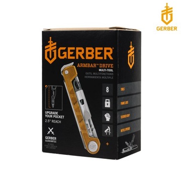 МУЛЬТИТУЛЬНЫЙ КАРМАННЫЙ НОЖ Gerber USA ARM BAR DRIVE Оранжевый