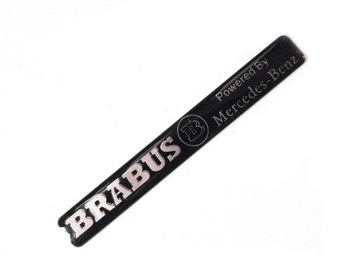 EMBLEMAT ZNACZEK POWERED BY BRABUS ALUMINIUM 3D