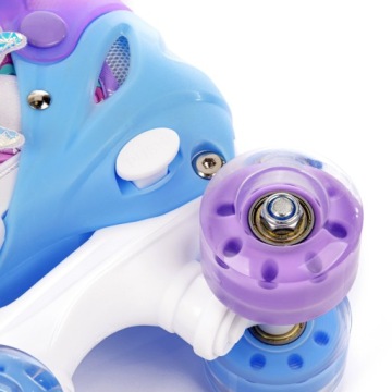 Роликовые коньки METEOR MERMAID REGULATORY M 34-37 LED колеса ABEC-7 до 100 кг устойчивые