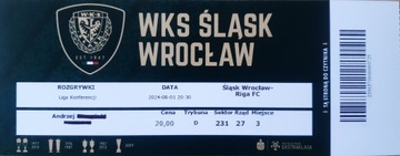 Śląsk Wrocław - Riga FC 1.8.2024