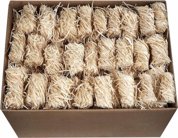 Ekologiczna podpałka rozpałka WEŁNA DRZEWNA I NATURALNY WOSK 3kg