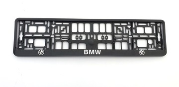 RAMKA TABLICY REJESTRACYJNEJ BMW NAPIS CHROM
