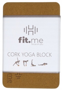 БЛОК ДЛЯ УПРАЖНЕНИЙ YOGA CUBE CORK FIT.ME
