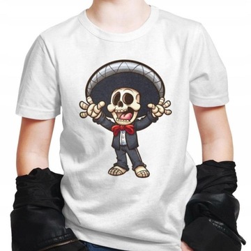 Koszulka junior ZOMBIE MUZYK MARIACHI CZASZKA XL