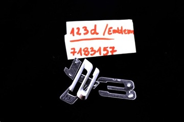 BMW E81 E87 LCI F20 NÁPIS ZNAK KRYT 123D