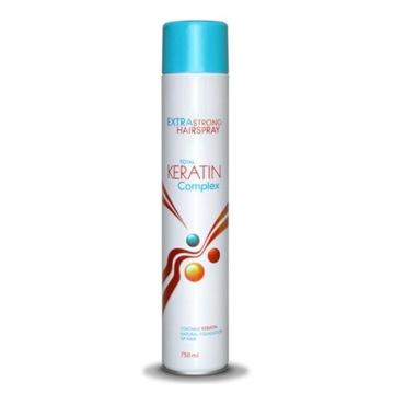 CE CE Bardzo mocny lakier do włosów KERATYNA, 750 ml