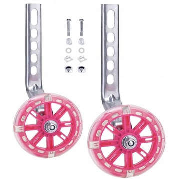 БОКОВЫЕ ПОДДЕРЖИВАЮЩИЕ КОЛЕСА ДЛЯ КОЛЕС 12-20 ДЮЙМОВ, РОЗОВЫЕ