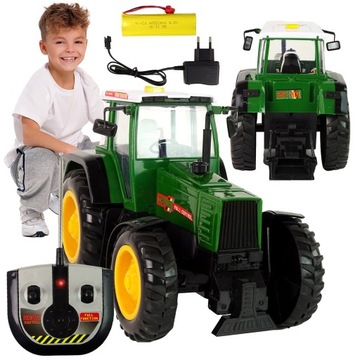 DUŻY TRAKTOR CIĄGNIK ROLNICZY ZDALNIE STEROWANY na pilota R/C 38,5CM 1:16