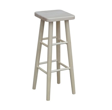 TABORET BAROWY HOKER DREWNIANY STOŁEK 81cm JASNY