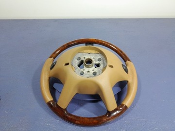 MERCEDES S W221 VOLANT KOŽENÁ DŘEVĚNÁ LOPATA A2214600303