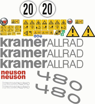 Kramer Allrad Neuson 480 naklejki naklejka