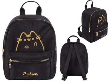 PUSHEEN Gold Mały Plecak MIEJSKI przedszkolny WYCIECZKOWY Torebka BP75 Kot