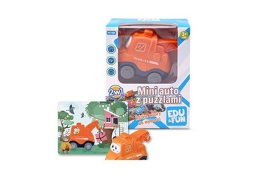 MINI AUTO Z PUZZLAMI DŹWIG EDU+FUN