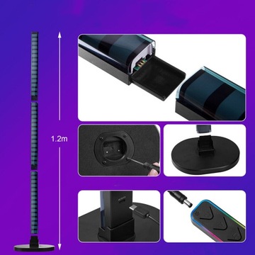 LAMPA LED podłogowa WIFI SMART TUYA PLUG AMBIENT RGBWCCT PILOT INTELIGENTNA