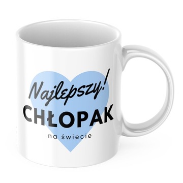 Kubek do kawy 330 ml Najlepszy Chłopak na świecie na prezent