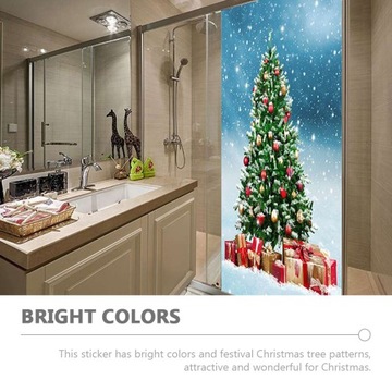 Naklejka na drzwi Szklane dekoracje Ozdoby świąteczne