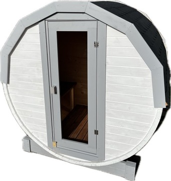 sauna ogrodowa gorąca beczka sauna fińska sucha zewnętrzna LUX PREMIUM