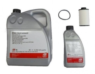 Filtr + olej 6L skrzyni biegow automat DSG G052182A2 zestaw NVL