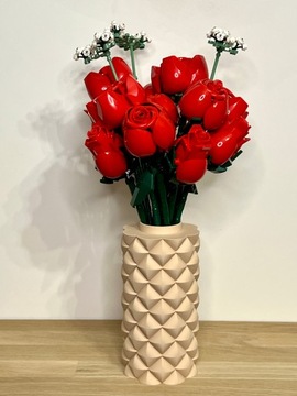 Уникальная засушенная искусственная ваза для цветов LEGO ICONS KANI 3D BEIGE