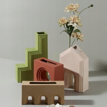 Керамика Nordic Vase Серая ваза 20,5x5,5x10см