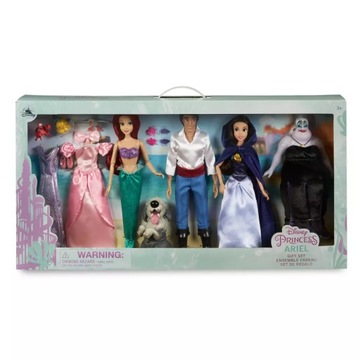DISNEY Store Arielka Eryk Urszula 4 lalki+ ubrania