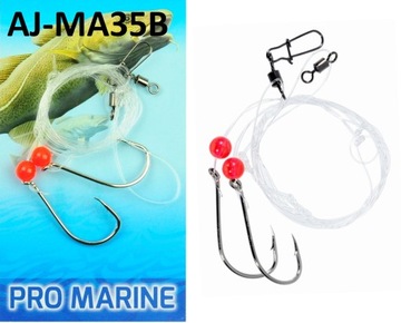 ZESTAW MORSKI RIG DO SAMODZIELNEGO ZBROJENIA GUMOWĄ PRZYNĘTĄ AJ-MA35B