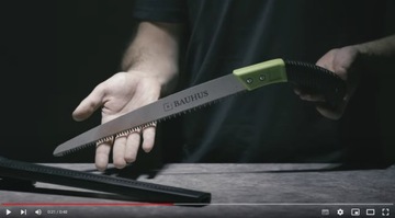 РУЧНАЯ ПИЛА ДЛЯ ВЕТОК САДОВЫХ ДЕРЕВЬЕВ, ПЕНОСТРОИТЕЛЬ, с КОРПУСОМ, острая, зубчатая