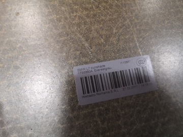 OSŁONA ZASŁONA PŁYTA SZYBERDACHU SZARA BMW F30 F32 F36