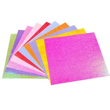 400szt. Świecący brokat składany papier DIY Craft