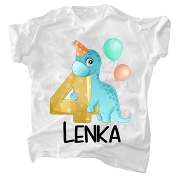 Dziecięca Koszulka na urodziny 4 latka 98 cm