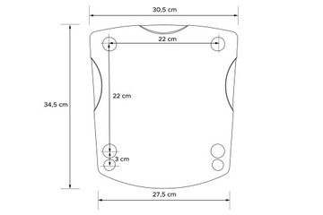 PODSTAWKA POD THERMOMIX CZARNA DREWNIANA BUK TM5/6